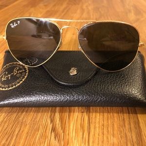 Ray-Ban Aviator Sunglasses - Gold, Brown Gradient